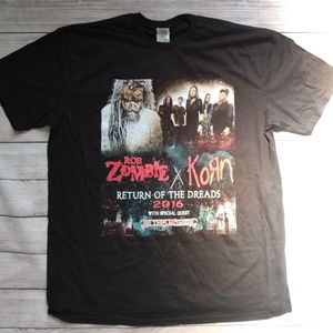 Rob Zombie x Corn 2016 Tour XL Rock Band T Shirt